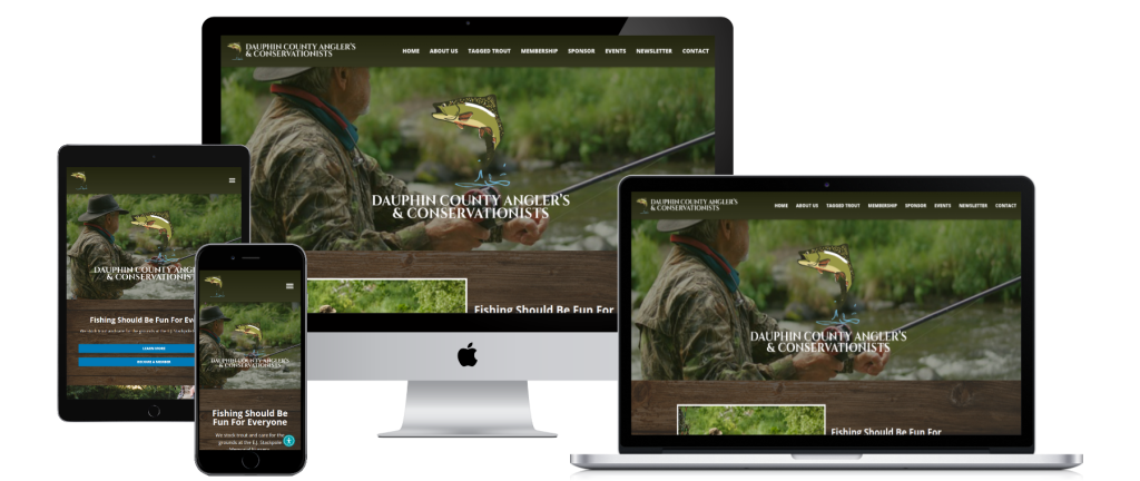 devices dauphin county anglers website design development