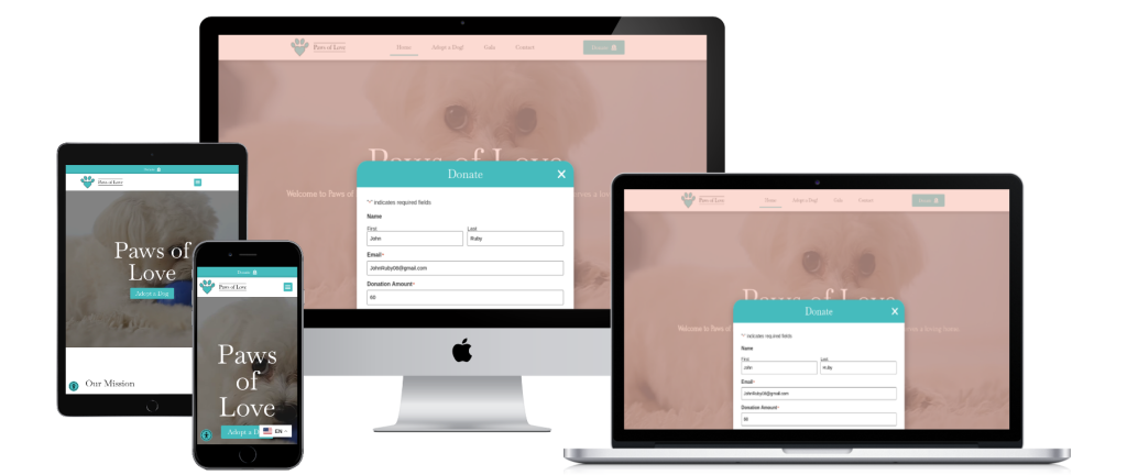 paws of love fbla website development
